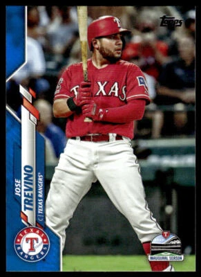 2020 Topps Jose Trevino #403 Factory Set Blue /299 Texas Rangers - Image 1 of 2