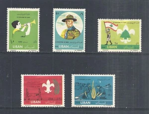LEBANON SCOTT 376 - 380 MH SET - 1962 50th ANNIV. PFADFINDER IM LIBANON - Bild 1 von 2