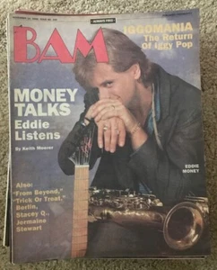 BAM MUSIC MAGAZINE - EDDIE MONEY - BERLIN - IGGY POP - Nov 14 1986 #244 - Picture 1 of 1