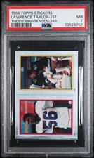 1984 Topps Stickers Football Lawrence Taylor #137 PSA 7 73524752