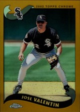 2002 Topps Chrome Gold Refractors Baseball Card Pick