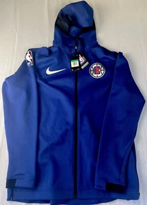 NIKE LA CLIPPERS NBA AUTHENTICS team issued game zip scuba hoodie BLUE 2XL - Picture 1 of 4