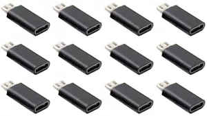 12X Micro Maschio USB a 3.1 Tipo C Femmina Ricarica e Adattatore Dati Convertitore 12 pz - Foto 1 di 7