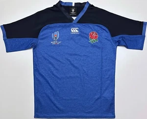 England Rugby Union Training Blue World Cup 2019 Canterbury Shirt Jersey Size L - Picture 1 of 13