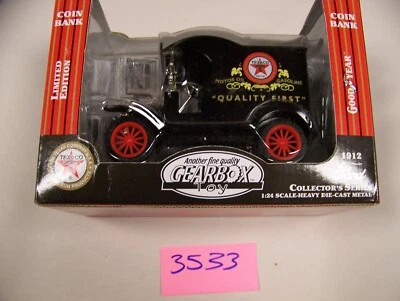 1912 FORD DELIVERY CAR BANK, TEXACO (ITEM #3533) - Image 1 of 4