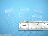 200 Clear Plastic Storage Pouches Reclosable Zipper Bags 1.5" x 2.5"_40 x 65mm