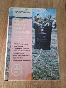 Adventuridge Solar Heated Camp Shower Damaged Box New Hiking, Camping, Travel - Picture 1 of 2