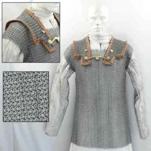 Lorica Hamata Medieval Roman Armor Chainmail Shirt Cosplay Reenactment LARP - Picture 1 of 6