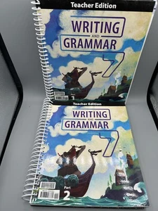 BJU Press Writing and Grammar 7 Fourth Edition Teacher Edition Parts 1 and 2 - Picture 1 of 3