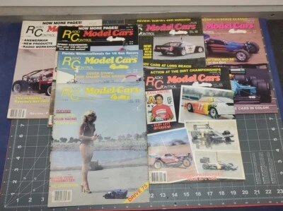 VINTAGE RC Model Cars  MAGAZINE LOT OF 8  86,87,89 Rc10 Vanning  tamiya Rare  - Image 1 of 4