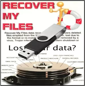 Recover My Files Data Recovery Software Professional Easy USB PC Laptop Computer - Picture 1 of 3