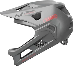 ABUS YouDrop Kids Full Face MTB Bicycle Helmet In Ti Silver 48-55cm RRP £100 - Picture 1 of 4