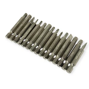 15 Pcs Mixed 2 İn Phillips, Slotted, Hex Shank Magnetic Tip, Screwdriver Bit Set - Picture 1 of 6