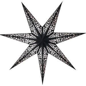 Starlightz Stern Lux schwarz 45 cm Leuchtstern Papier Faltstern Weihnachtsstern