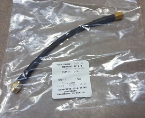 Amphenol RF 135101-04-06 ASSEMBLAGGIO CAVO COASSIALE, RG-58, 6 POLLICI, NERO - Foto 1 di 5