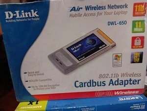 D-Link DWL-650 Wireless CardBus LAN Adapter 802.11lb11Mbps New Sealed - Picture 1 of 2
