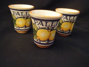 DERUTA Italy  PALLINI SHOT GLASSES (Set of 3) - Picture 1 of 5