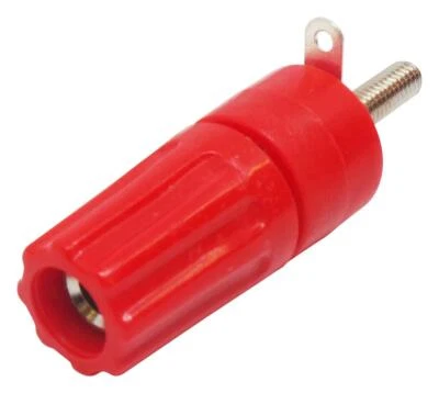 INSULATED TERMINAL, 30A, SOLDER, RED, Binding Posts Test Connectors | 552-0500 — 第 1/2 张图片