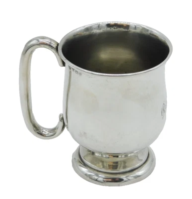 Sterling Silver Christening Mug 'Rosemary' Antique 1933 Birmingham Art Deco - Image 1 of 4