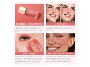 Blush for Cheeks KIMUSE Soft Cream Blush Makeup, Liquid Color: Alice 6ml New - Picture 1 of 7