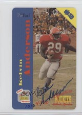 1995 Signature Rookies Auto-Phonex $2 Phone Cards /3750 Kelvin Anderson #30 Auto