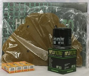 Service Kit für Kawasaki ZX9R C E (1998 bis 2001) Luft-/Ölfilter & Zündkerzen - Bild 1 von 6