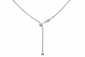 Collana serpente muschio argento lunghezze regolabili collana argento sterling 925 - Foto 1 di 5
