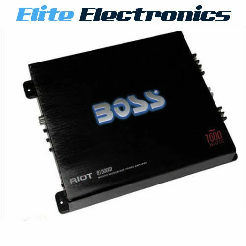 BOSS AUDIO R1600M MONO 1-CHANNEL 1600W CLASS A/B AMPLIFIER CAR SUB AMP MONOBLOCK - Image 1 of 2
