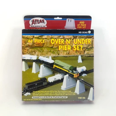 Atlas Model Railroad Co., Inc. HO Scale #80 47 Piece Pier Set Over N' Under Toy - Image 1 of 4