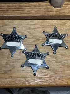 Metall Neuheit Sheriff Abzeichen Cowboy Goody Bag Party Spielzeug Neu 3 Stück Lot - Bild 1 von 3