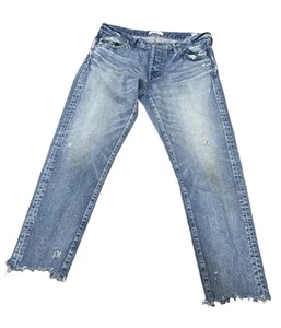 Jeans Moussy Vintage Vienna Conici Donna 31 Distressed Made in Japan 025CSC11 - Foto 1 di 8