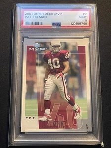 2001 Upper Deck MVP Pat Tillman Rookie Cardinals RC PSA 9 Mint - Bild 1 von 3