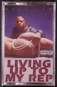 Mack Lew – Living Up To My Rep CASSETTE OAKLAND RAP 1992 SEALED OOP - Picture 1 of 2