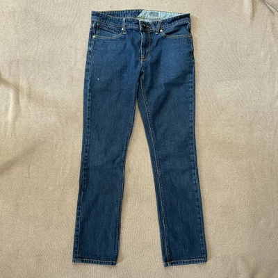 Volcom Mens 32 x 30 Vorta Slim-Fit Stretch Straight Denim Jeans Soft Dark Rinse - Image 1 of 4