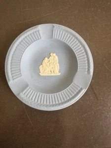 Wedgwood Blue Jasperware Cherub Ashtray 4 3/8 Inch Trinket Dish - Picture 1 of 4