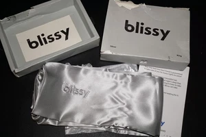 Blissy 100% Pure Mulberry Silk Pillowcase - Silver - King - 22 Momme - Picture 1 of 8