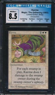 Beta Karma CGC 8.5 Graded Magic MTG (0257) -magicgraders- - Image 1 of 3