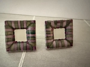 Mackenzie Childs Torquay Ceramic Knob/ Drawer Pull Set Of Two 2.5 In. - Picture 1 of 6