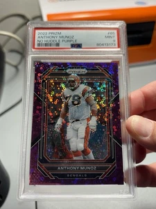 2022 Prizm Anthony Munoz Purple No Huddle Disco 1/35 Bengals HOF PSA NFL SSP SP - Bild 1 von 3