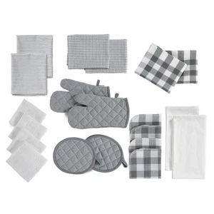 Kitchen Towels and Dishcloths Sets - 20 Pc Kitchen Essentials for New Home, H... - Picture 1 of 9