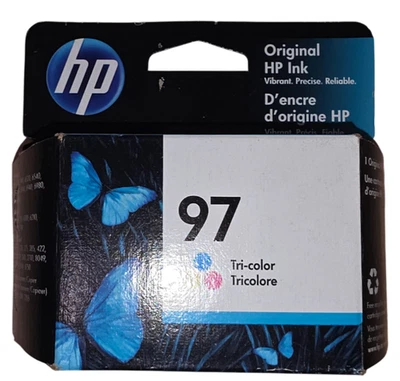 2024 Genuine HP 97 Tri-Color Ink Cartridge C9363WN New In Box Sealed OEM Qty:4 - Image 1 of 2