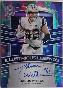 2021 Panini Spectra Illustrious Legends /5 Psychedelic Auto Jason Witten - Bild 1 von 2