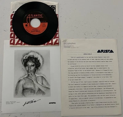 Aretha Franklin~Respect/Dr. Feelgood-NM Vinyl/EX+ Labels+ Authentic M Press Kit - Image 1 of 2