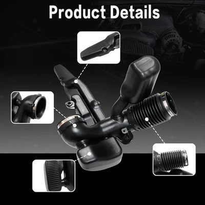 Engine Air Intake Hose w/ Clamp For Chevy Silverado 1500 07-13 GMC Sierra 1500 Foto 1 de 4