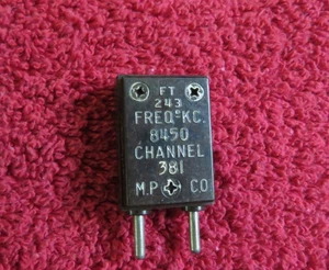 8450 KC kHz FT-243 Ham Radio Crystal TESTED - Picture 1 of 3