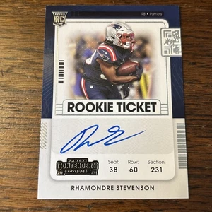 2021 Panini Contenders Optic - Rookie Ticket RPS Autographs Rhamondre Stevenson - Picture 1 of 2