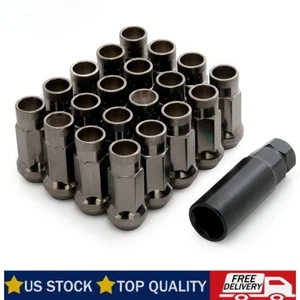 20 Muteki SR48 Super Tuner Lug Nuts With Key TITANIUM 12x1.25 32905T MutekL 350Z - Picture 1 of 3