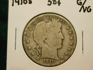 1910 S Barber Half Dollar Artikel # 10014 - Bild 1 von 2
