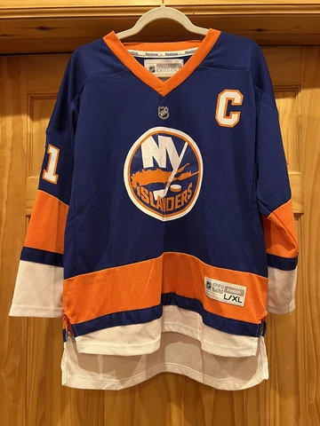 NHL Reebok New York Islanders John Tavares #91 Blue Jersey Size L/XL Cover