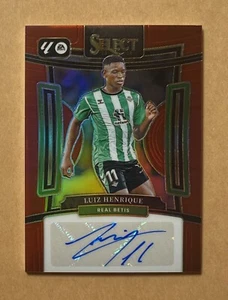 2023-24 Panini Select Luiz Henrique Firmas Autógrafo Rojo Prizm Auto SP - Imagen 1 de 2